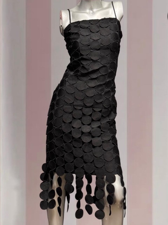 Frank Lyman Design Dresses & Skirts - FRANK LYMAN Black Circle Design Black Dress